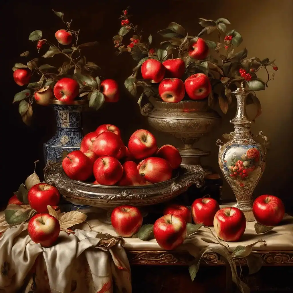 Still Life with Red Apples – Radi Nedelchev