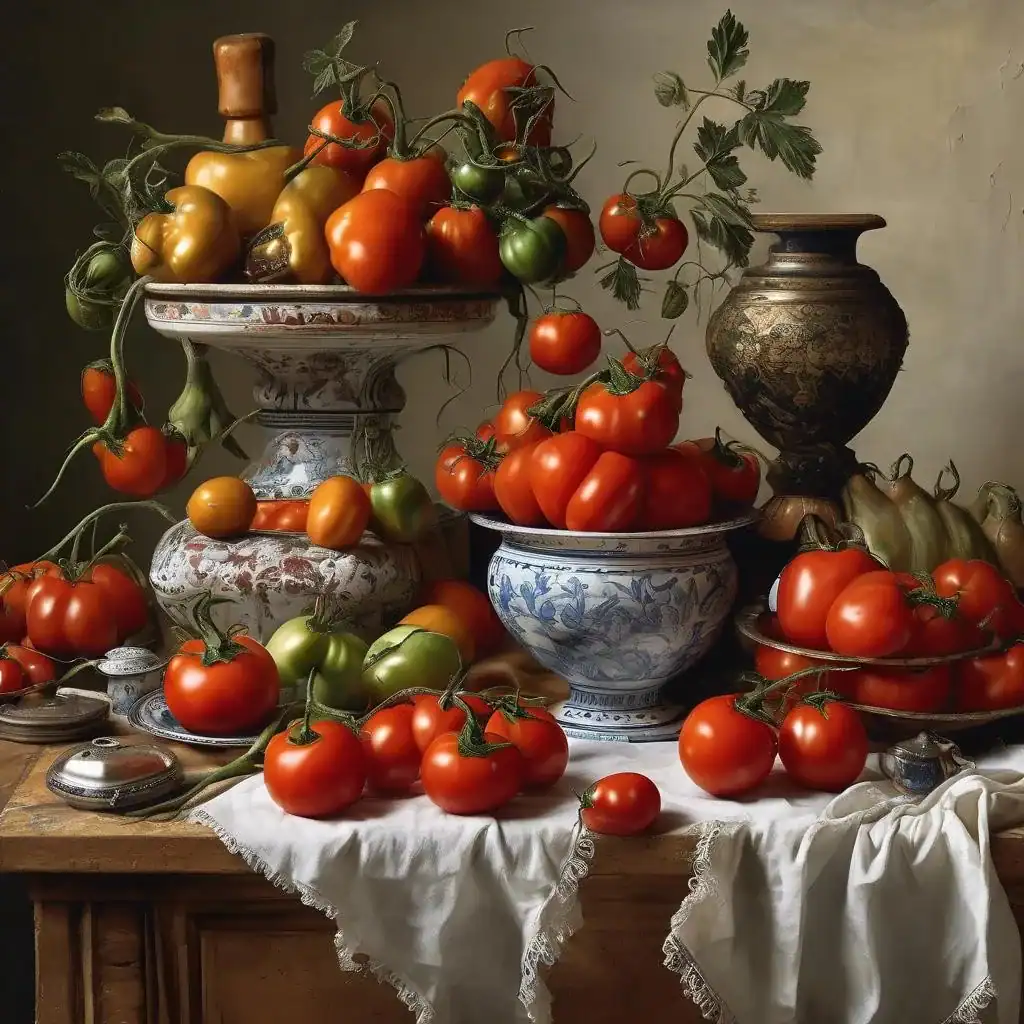 Bodegon Rustico Con Tomates – Martin Pereira
