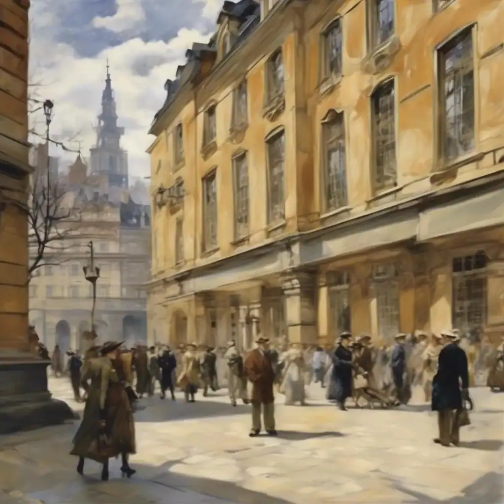 Courtyard in zoo – Jacek Malczewski